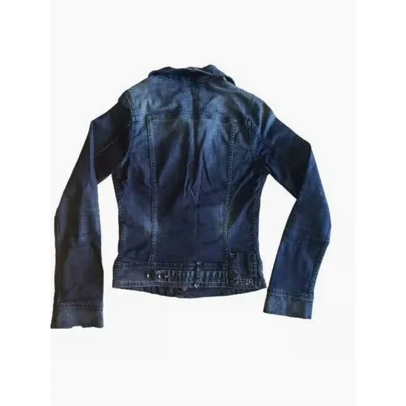 G-Star Raw Jean Womens Trucker Jacket Blue Denim Size XS - Picture 3 of 11